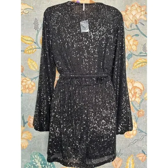 Free People Christa Sequined Romper